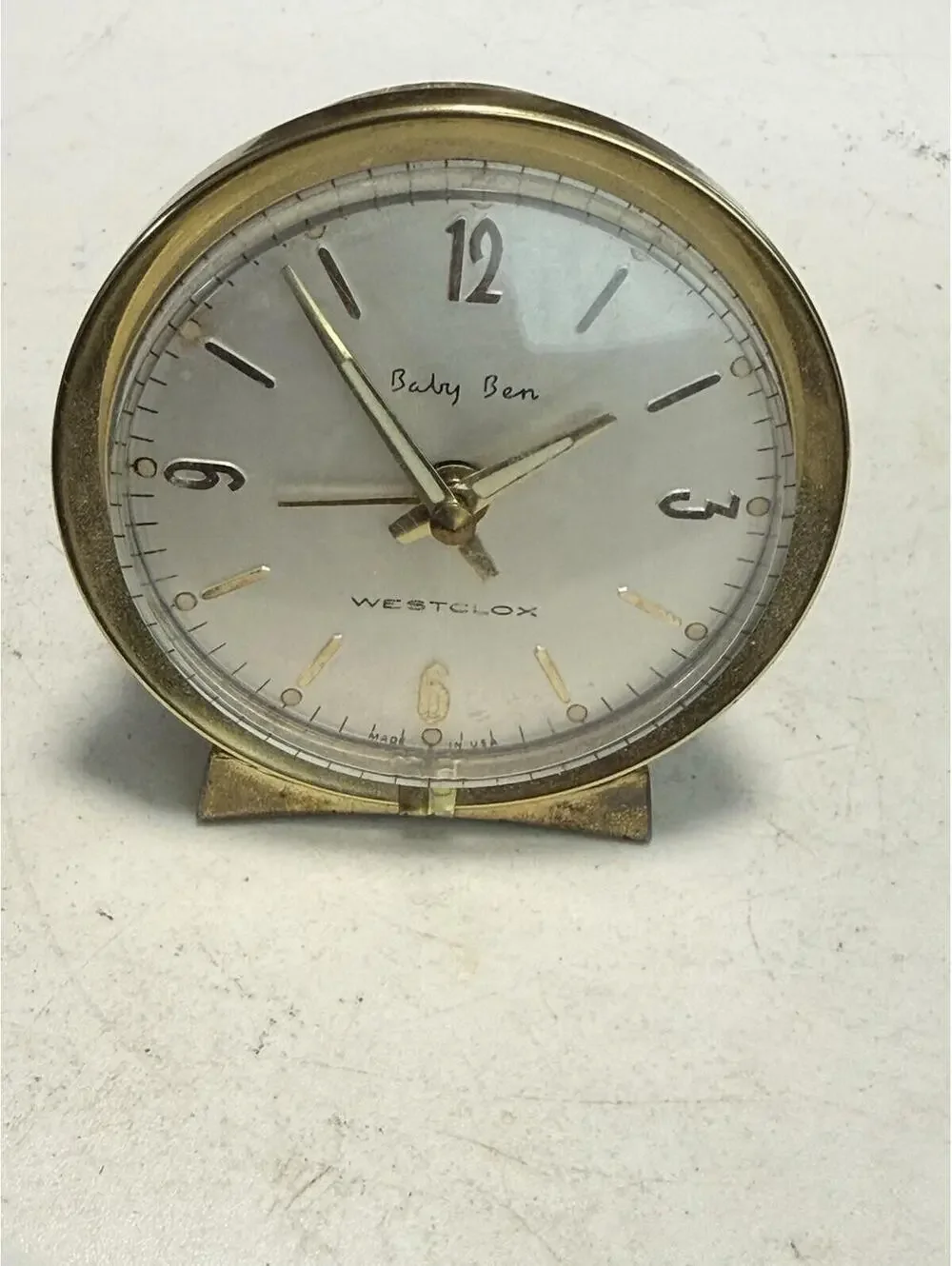 Vintage Westclox Baby Ben Wind Up Alarm Clock / Made in USA , Working
